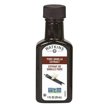 Watkins Pure Vanilla Extract, with Madagascar Vanilla Beans, Non-GMO, Kosher, 1 oz. Bottle, 1-Pack