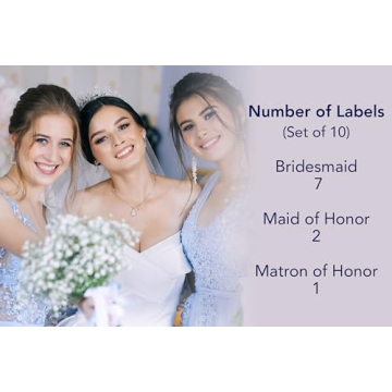 Bridesmaid Mini Champagne Labels for Proposals and Gifts