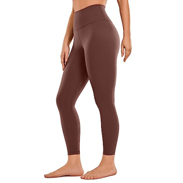 CRZ YOGA Womens Brushed Naked Feeling Workout Leggings 25" - High Waisted Gym Compression Tummy Cont...