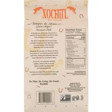 Xochitl Corn Salted Tortilla Chips - Crunchy Gluten-Free Snack