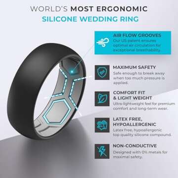 ThunderFit 7.8mm Silicone Rings | Comfort & Safety