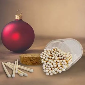 2" Espresso Matches in Jar | Decorative Candle Accessories