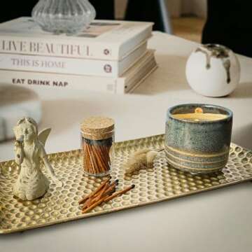 2" Espresso Matches in Jar | Decorative Candle Accessories