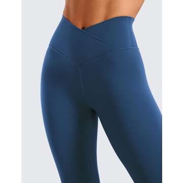 CRZ YOGA Womens Butterluxe Cross Waist Leggings 25 Inch