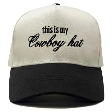 Funky Junque Unisex Cool Snapback Hat Vintage Trucker Cap with This is My Cowboy Hat Embroidery Adju...