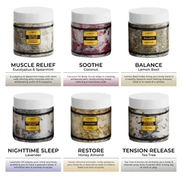 Relaxing Epsom Bath Salts Gift Set with Essential Oils