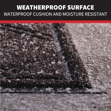 SlipToGrip Anti-Slip Door Mat - Stylish Black Plaid Rug