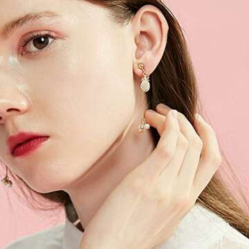 BronaGrand 24 Pieces Clip-on Earring Findings Components Screw Back Ear Wire Non Pierced Earring Converter with Loop for Jewelry Making, 4 Colors