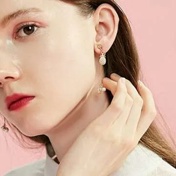 BronaGrand 24 Pieces Clip-on Earring Findings Components Screw Back Ear Wire Non Pierced Earring Converter with Loop for Jewelry Making, 4 Colors