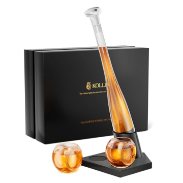 Baseball Bat Decanter Set with Glasses - Gift for Men