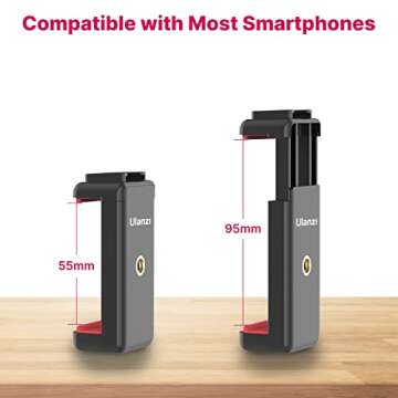 ULANZI Smartphone Vlogging Kit Portable Flexible Phone Tripod with LED Light, Phone Video Recording Kit for iPhone/Android for YouTube Starter, TIK Tok Beginner, Content Creator, Vlogger