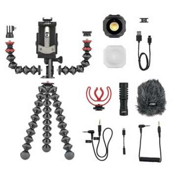 JOBY GorillaPod Mobile Vlogging Kit: Ultimate Smartphone Rig for Creators