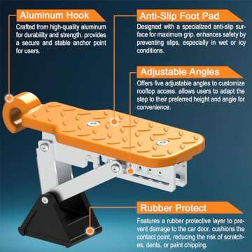 Universal Car Door Step 2024 | Adjustable & Durable Access