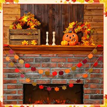 Remerry 600 Pcs Fall Cellophane Treat Bags Thanksgiving Maple Leaf Pumpkin Goodie Candy Bags with Pumpkin Maple Leaf Tags Gold Twist Tie Twine Autumn Party Supplies