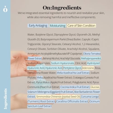 ONGREDIENTS Slow Aging Cream for Youthful, Hydrated Skin