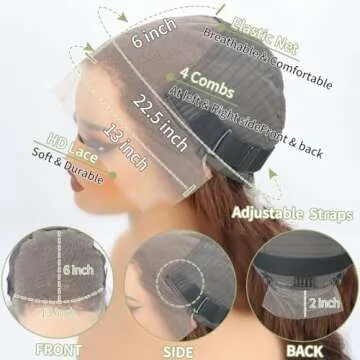 Luxury 30 Inch Chocolate Brown Lace Front Wig | Human Hair