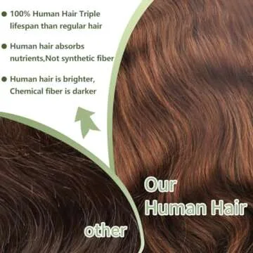 Luxury 30 Inch Chocolate Brown Lace Front Wig | Human Hair