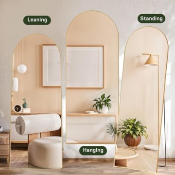 Arched Full Length Mirror - 16"x59" for Bedroom