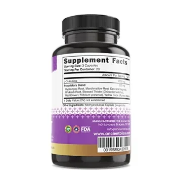 Vegan L-Glutamine Capsules for Leaky Gut Support - Ancient Bliss
