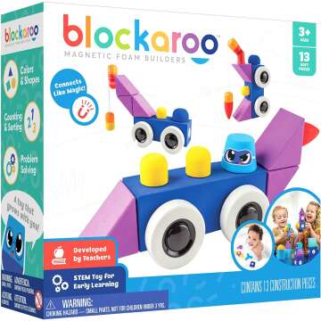 Blockaroo Magnetic Foam Building Blocks for Kids