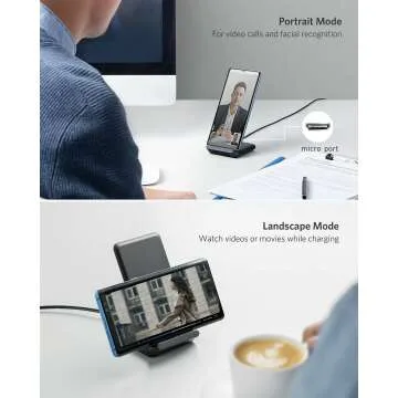 Anker 313 Wireless Charger Stand - Qi-Certified Fast Charging