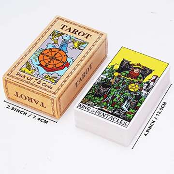 Unilive Tarot Cards Deck with Guidebook,Original Classic Tarot Card for Beginners