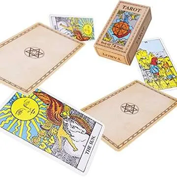 Unilive Tarot Cards Deck with Guidebook,Original Classic Tarot Card for Beginners