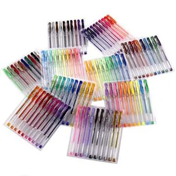 Artlicious 100 Unique Gel Pens Set - Non-toxic & Safe