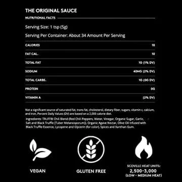 Gourmet Black Truffle Hot Sauce for Food Lovers