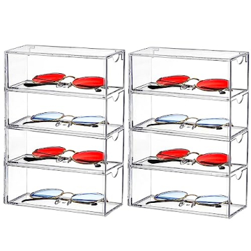 Nicunom Sunglasses Organizer with 4 Drawers in Acrylic