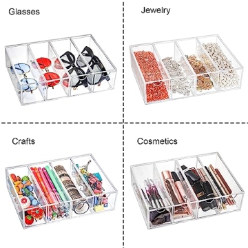 Nicunom Sunglasses Organizer with 4 Drawers in Acrylic