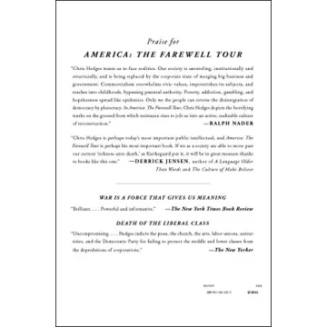 America The Farewell Tour by Chris Hedges - Insightful Critique