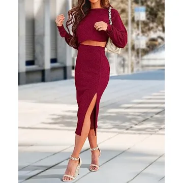 Dowerme Women's Stylish 2 Piece Outfit for Spring