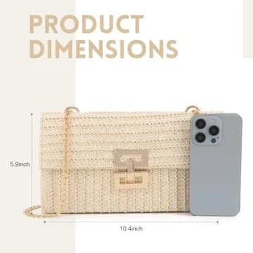 Ynport Straw Clutch Purse for Women - Stylish Summer Handbag