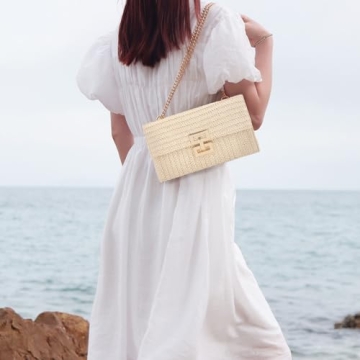 Ynport Straw Clutch Purse for Women - Stylish Summer Handbag