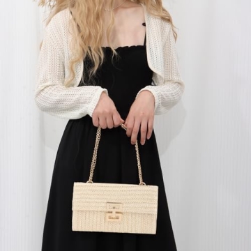 Ynport Straw Clutch Purse for Women - Stylish Summer Handbag