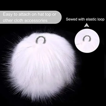 Coopay Faux Fox Fur Pom Pom Balls - DIY Craft Accessories