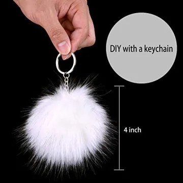 Coopay Faux Fox Fur Pom Pom Balls - DIY Craft Accessories