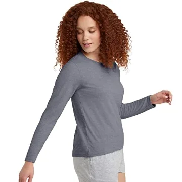 Hanes Women's Long-Sleeve ComfortBlend Tee - Tri-Blend