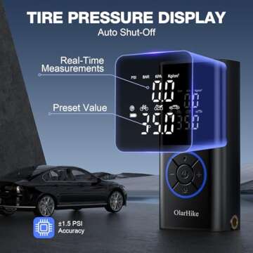 OlarHike Portable Tire Inflator with Long Battery Life