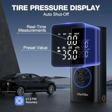 OlarHike Portable Tire Inflator with Long Battery Life