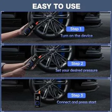 OlarHike Portable Tire Inflator with Long Battery Life