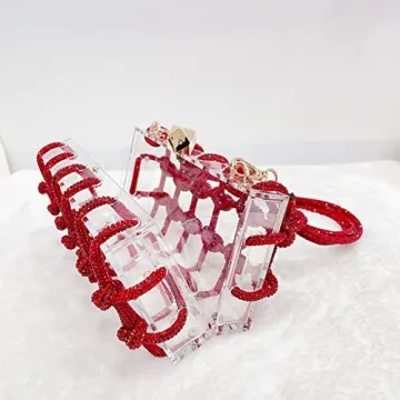 Elegant Rhinestone Acrylic Clutch for Women Wedding Party Purse