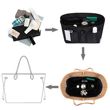 ZTUJO Purse Organizer Insert, Stylish Handbag Organizer