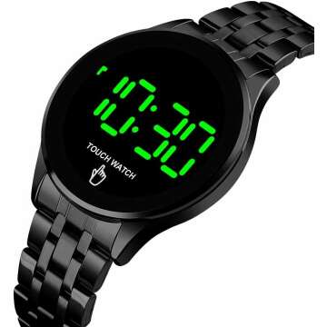 Gosasa Waterproof Touch Screen Digital Watch for All