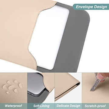 Stylish MOSISO Faux Suede Laptop Sleeve for MacBook