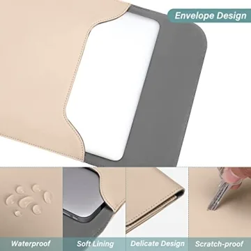 Stylish MOSISO Faux Suede Laptop Sleeve for MacBook