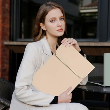 Stylish MOSISO Faux Suede Laptop Sleeve for MacBook