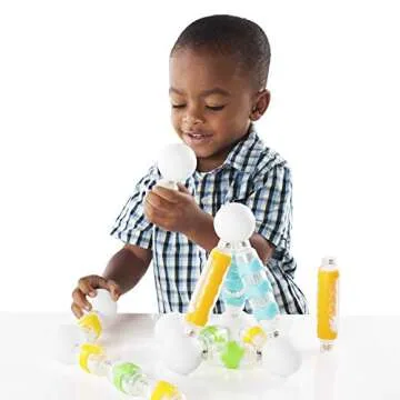 Guidecraft Grippies Shakers - 20 Piece Magnetic Building Set, Sensory Exploration STEM Learning & Educational Toys for Toddlers