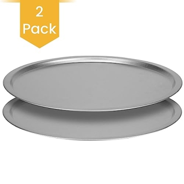 DecorRack 13 Inch Pizza Pan Set - Durable Non-Stick Cookware
